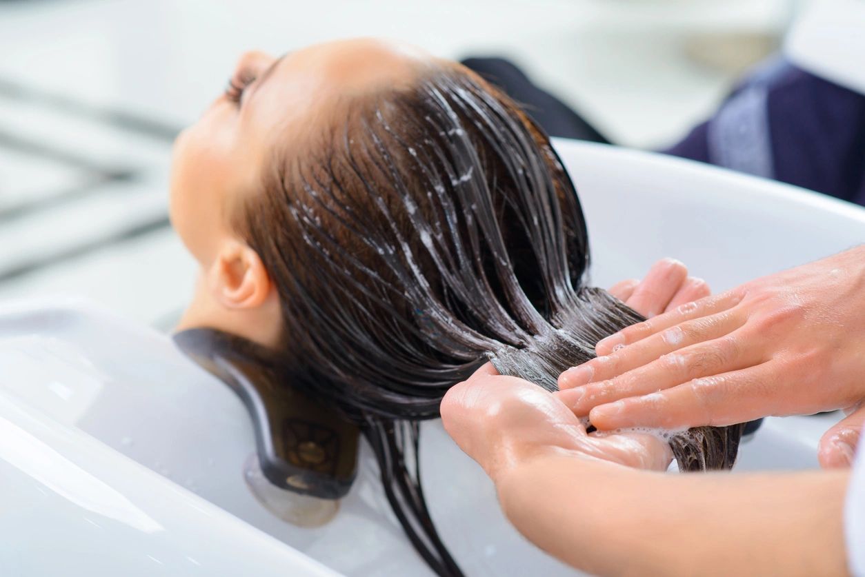 Hair washing salon treatment