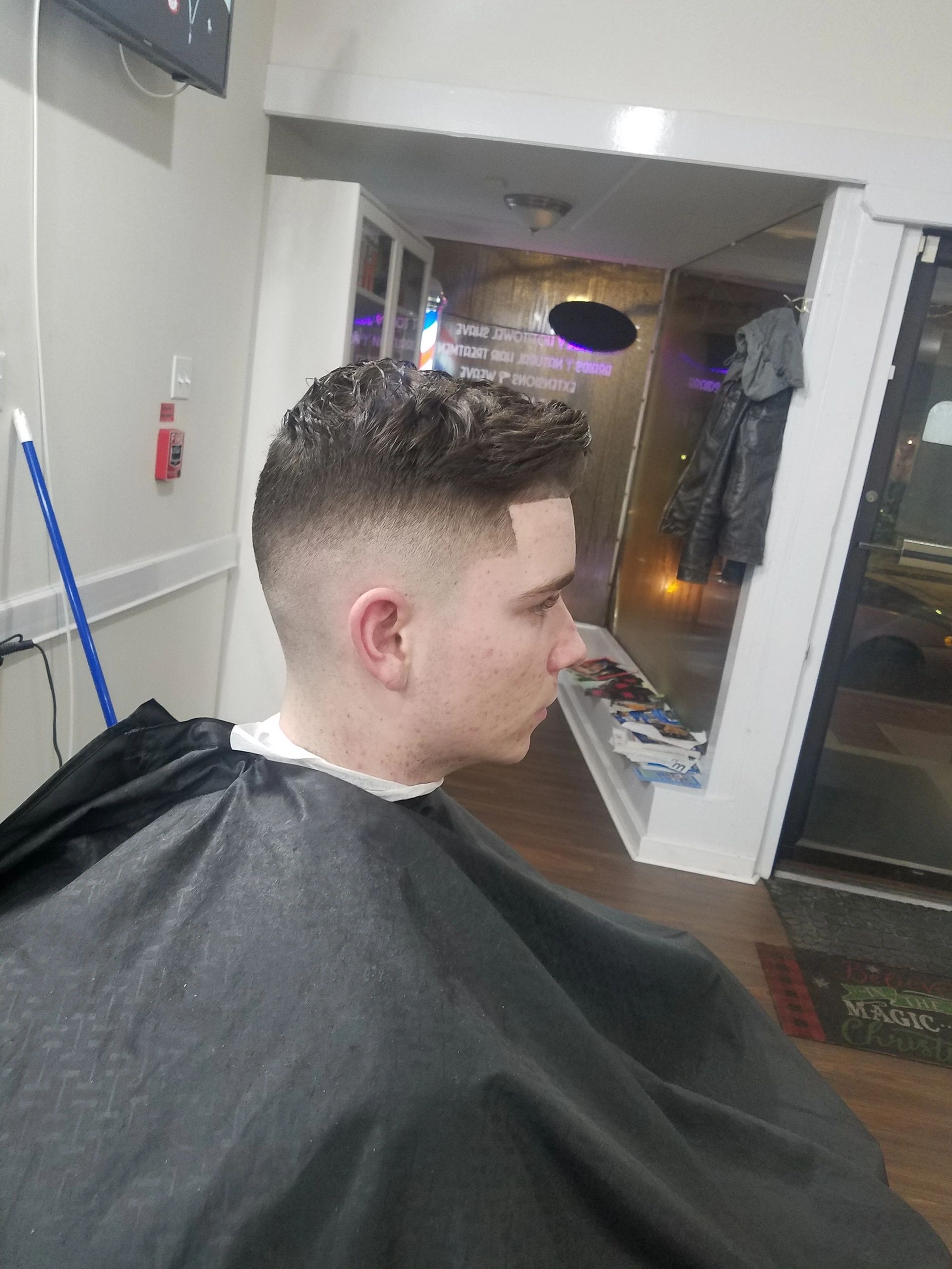 Modern hairstyle undercut